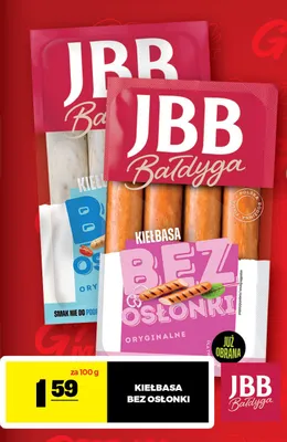 Kiełbasa bez osłonki JBB Bałdyga promocja w Gram Market