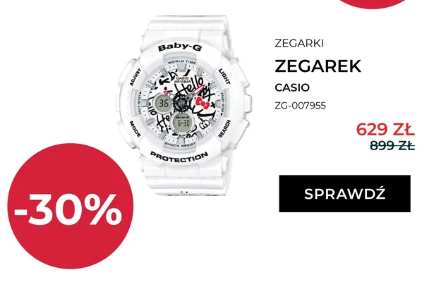Zegarek Casio ZG-007955 promocja w Briju