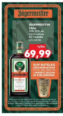Likier Jägermeister promocja w Kaufland