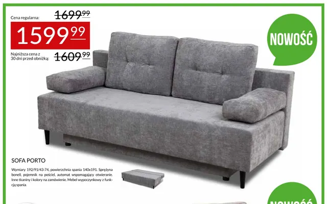 Sofa Porto promocja w Abra Meble