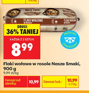 Flaki wołowe w rosole Nasze Smaki promocja w Biedronka