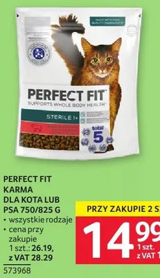 Karma dla kota lub psa Perfect Fit Sterile 14+ promocja w Selgros