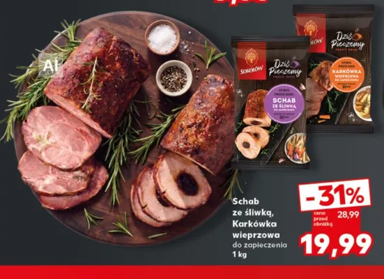 Schab ze śliwką do zapieczenia Sokołów promocja w Kaufland