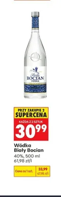 Wódka Biały Bocian promocja w Biedronka