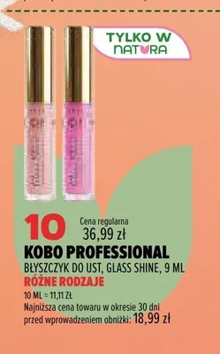 Błyszczyk do ust Kobo Professional Glass Shine promocja w Drogerie Natura