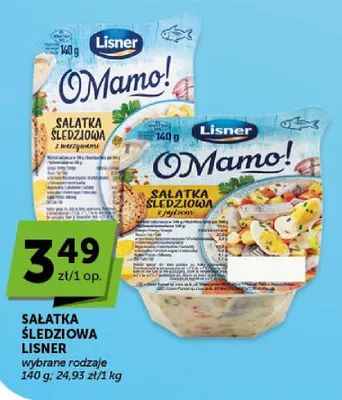 Sałatka śledziowa z warzywami Lisner O Mamo! promocja w Euro Sklep