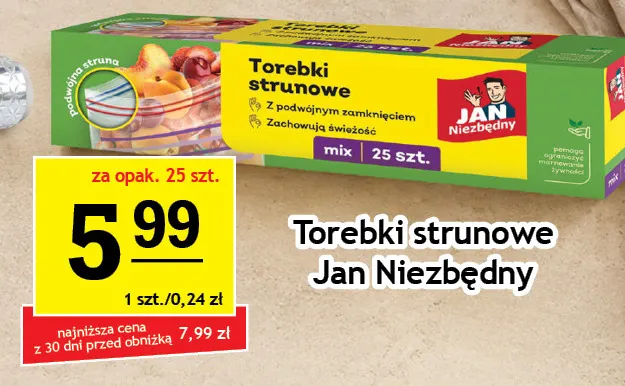 Torebki strunowe Jan Niezbędny promocja w Gram Market
