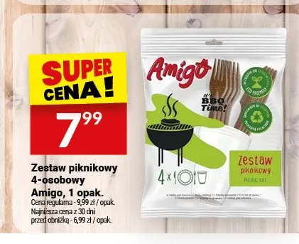 Zestaw piknikowy 4-osobowy Amigo promocja w Twój Market