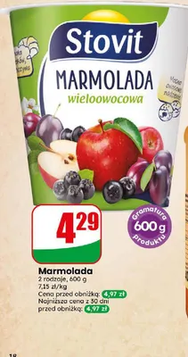 Marmolada Stovit promocja w Dino
