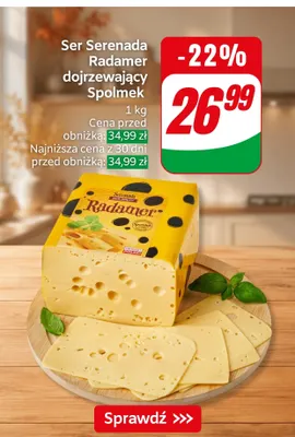 Ser Serenada Radamer dojrzewający Spomlek promocja w Dino