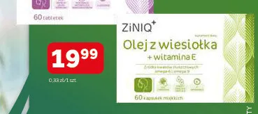 Olej z wiesiołka + witamina E ZiNIQ+ promocja w Ziko Dermo