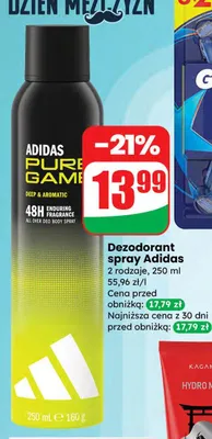 Dezodorant spray Pure Game promocja w Dino