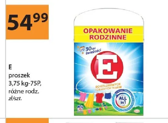 Proszek E 3,75kg-75P promocja w Drogerie Laboo