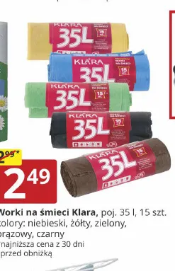 Worki na śmieci 35 l Klara promocja w Prymus AGD