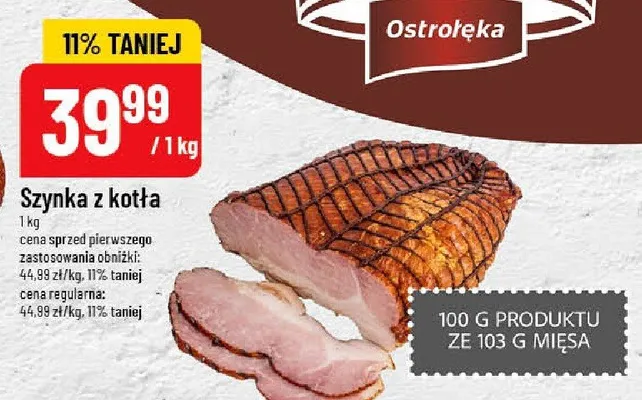 Szynka z kotła promocja w POLOmarket