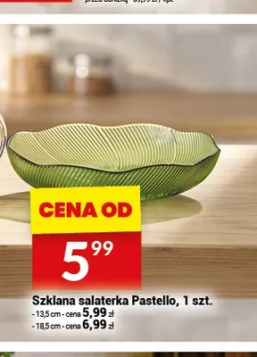 Szklana salaterka Pastello 18,5 cm promocja w Twój Market