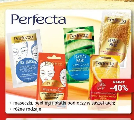 Maseczki peelingi i płatki pod oczy Perfecta promocja w Drogeria Kosmyk