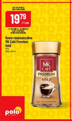 Kawa rozpuszczalna MK Café Premium Gold promocja w POLOmarket