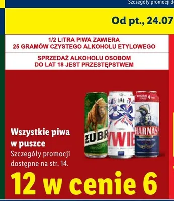 Piwo Tyskie promocja w Lidl