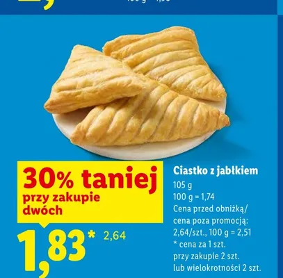 Ciastko z jabłkiem promocja w Lidl