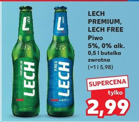 Piwo Lech Premium promocja w Kaufland