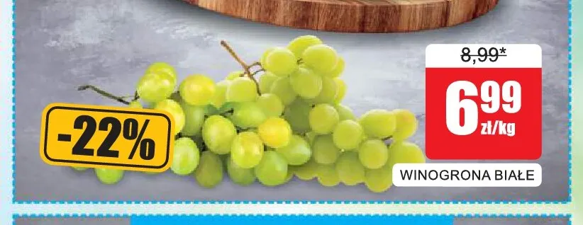 Winogrona białe promocja w Bingo