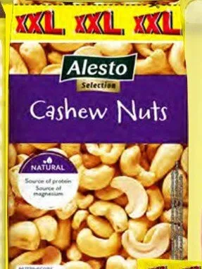 Orzechy nerkowca Cashew Nuts Alesto promocja w Lidl