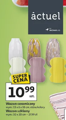 Wazon szklany promocja w Auchan