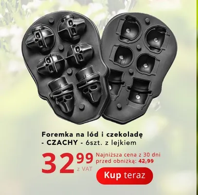 Foremka na lód i czekoladę Czachy promocja w Poczta Polska