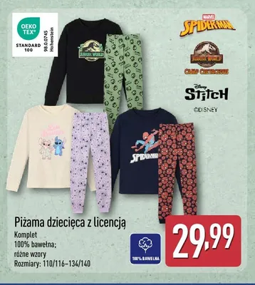 Piżama dziecięca hello kitty promocja w Aldi
