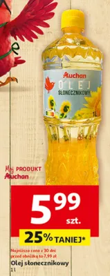 Olej słonecznikowy promocja w Auchan