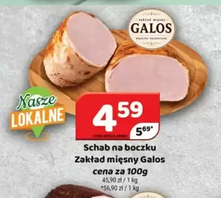 Schab na boczku Zakład Mięsny Galos promocja w Delfin