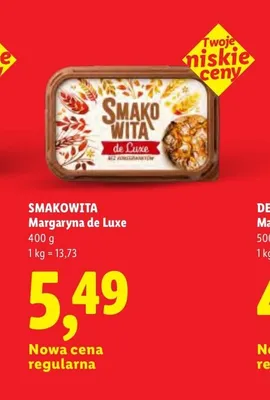 Margaryna de Luxe Smakowita promocja w Lidl