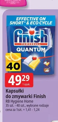 Kapsułki do zmywarki Finish Quantum 35 szt. promocja w Leclerc