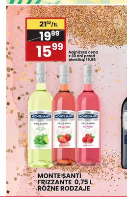 Wino musujące Monte Santi Frizzante Mojito Moscato promocja w Wafelek