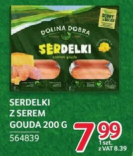 Serdelki z serem gouda Dolina Dobra 200g promocja w Selgros