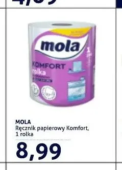 Ręcznik papierowy Mola Komfort promocja w Blue Stop