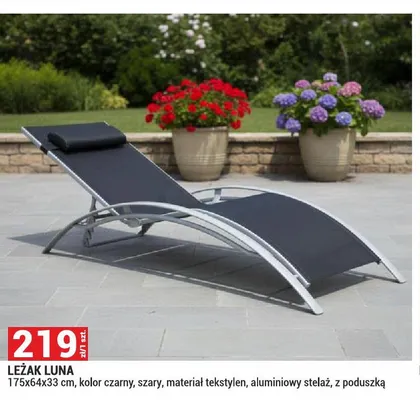 Leżak Luna promocja w Merkury Market