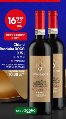 Wino czerwone wytrawne Chianti Roccialta DOCG Uggiano promocja w Żabka