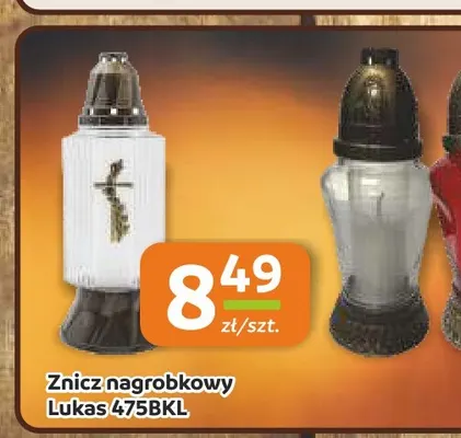 Znicz nagrobkowy Lukas 475BKL promocja w Społem Częstochowa