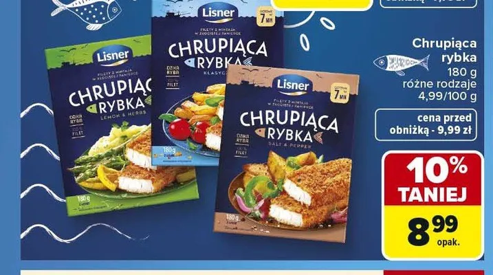 Chrupiąca rybka Lisner promocja w Carrefour