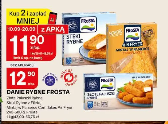 Danie rybne Frosta złote paluszki promocja w Chorten