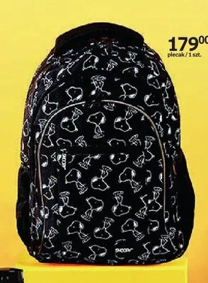 Plecak Snoopy czarny promocja w Empik