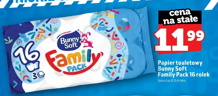 Papier toaletowy Bunny Soft Family Pack 16-pak promocja w TOPAZ