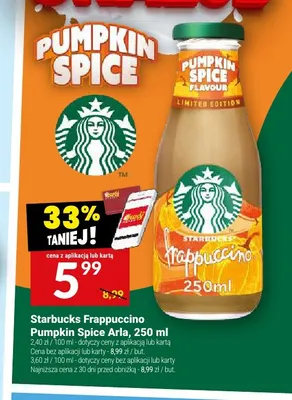 Kawa Starbucks Frappuccino Pumpkin Spice promocja w Twój Market
