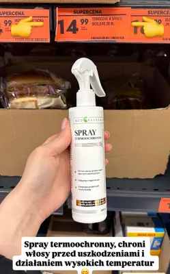 Spray termoochronny do włosów Bioelixire jedwab i keratyna promocja w Biedronka