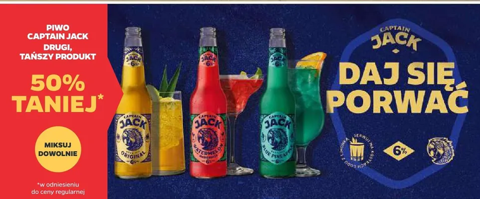 Piwo Captain Jack promocja w Netto