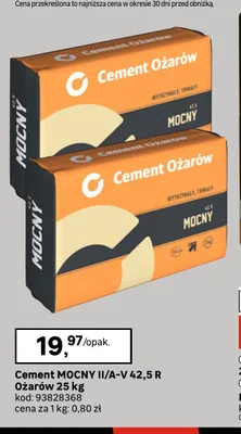 Cement MOCNY II/A-V 42,5 R Ożarów promocja w Leroy Merlin