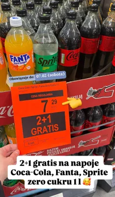Napój Coca-Cola Zero 1l promocja w Aldi