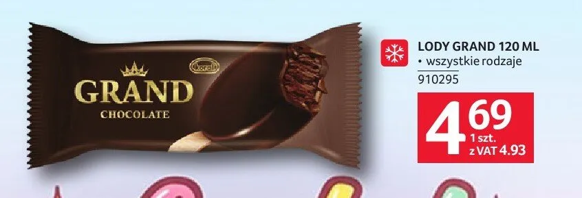 Lody Grand Koral 120 ml promocja w Selgros